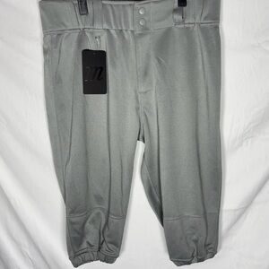 NEW Marucci Excel Tweener Double-Knit Baseball Knicker- Men's Medium - Gray -NWT